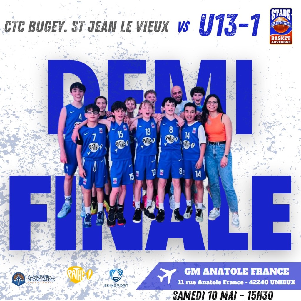 Les 1/8, 1/4 et 1/2 finales arrivent pour nos équipes&nbsp;!